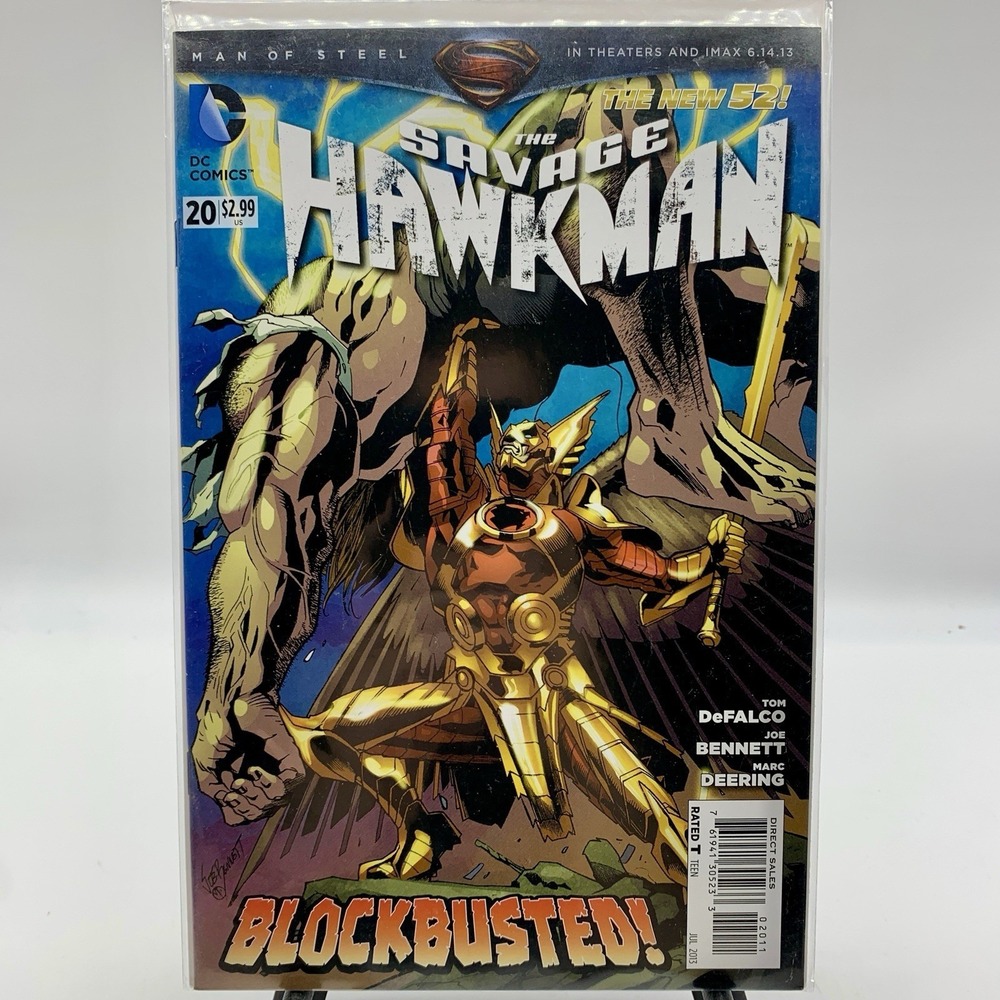 The Savage Hawkman #20 DC Comics 2013‎ Blockbusted Bagged And Boarded
